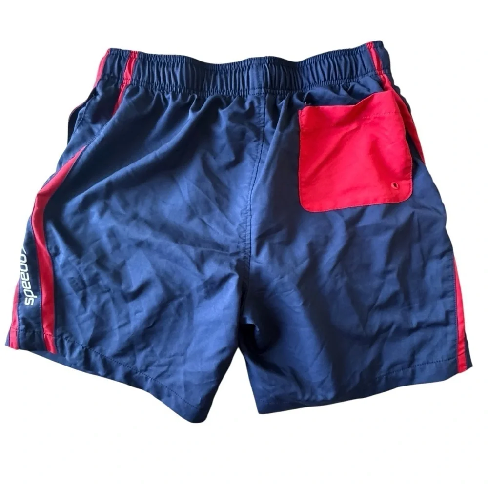 Speedo Mens Blue UPF50+ Comfort Stretch Swim Trunks Size Medium